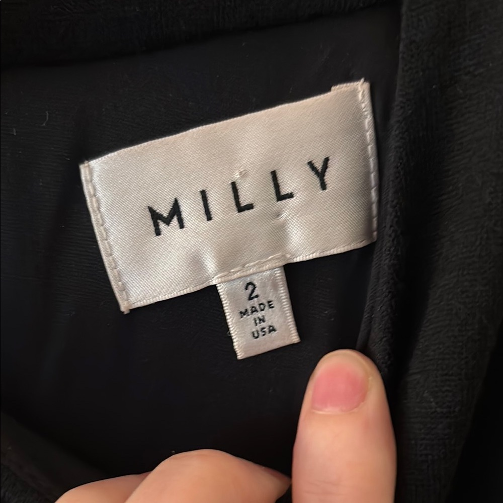 Milly Black Sheath Cocktail Dress with Halter Neckline - Picture 2 of 6